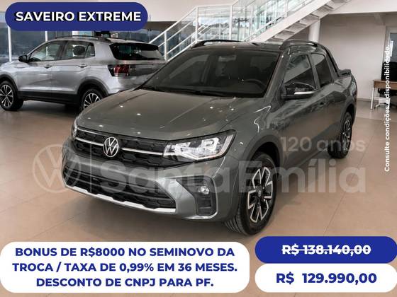 VOLKSWAGEN SAVEIRO 1.6 MSI EXTREME CD 16V FLEX 2P MANUAL VOLKSWAGEN SAVEIRO 1.6 MSI EXTREME CD 16V FLEX 2P MANUAL